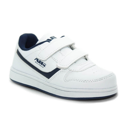 Air Balance Sneakers White Navy Toddlers Kids Boys - Kids Shoes