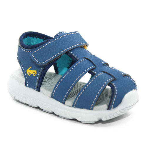 See Kai Run Cyrus IV FlexinRun Sandals Navy Infants Walkers Toddlers Kids Boys - Kids Shoes