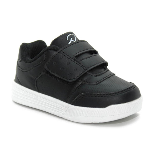D School Sneakers Black White Infants Walkers Toddlers Boys - Kids Shoes