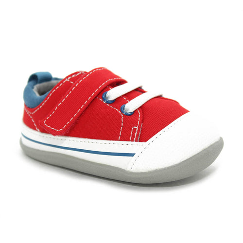 See Kai Run Stevie II Sneakers Red/Blue Infants Walkers Boys - Kids Shoes
