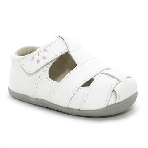 See Kai Run Brook III Sandals White Pink Infants Walkers Girls - Kids Shoes