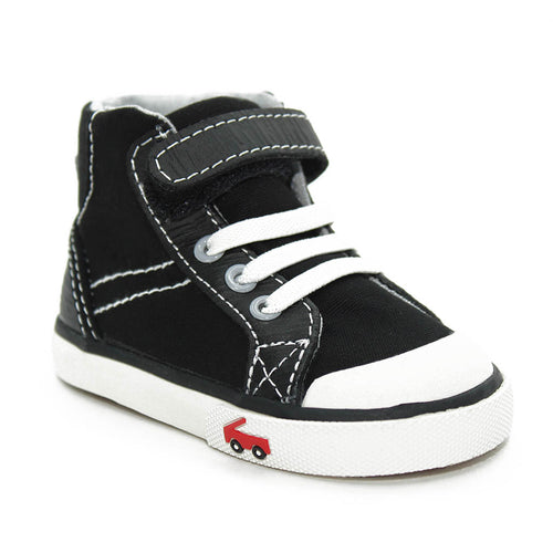 See Kai Run Dane Sneakers Black Infants Walkers Toddlers Kids Boys - Kids Shoes