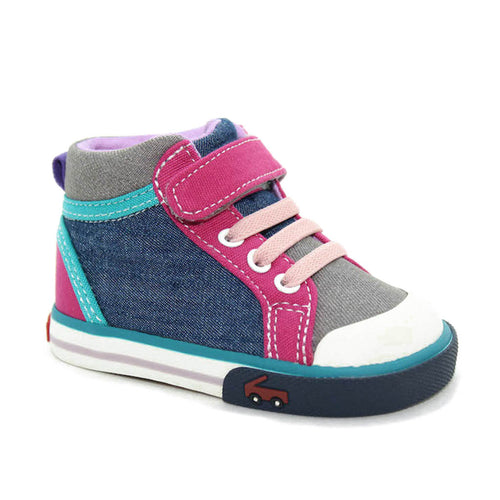 See Kai Run Payton Sneakers Blue/Gray Infants Walkers Toddlers Kids Girls - Kids Shoes