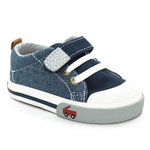 See Kai Run Stevie Sneakers Chambray Infants Walkers Toddlers Boys - Kids Shoes